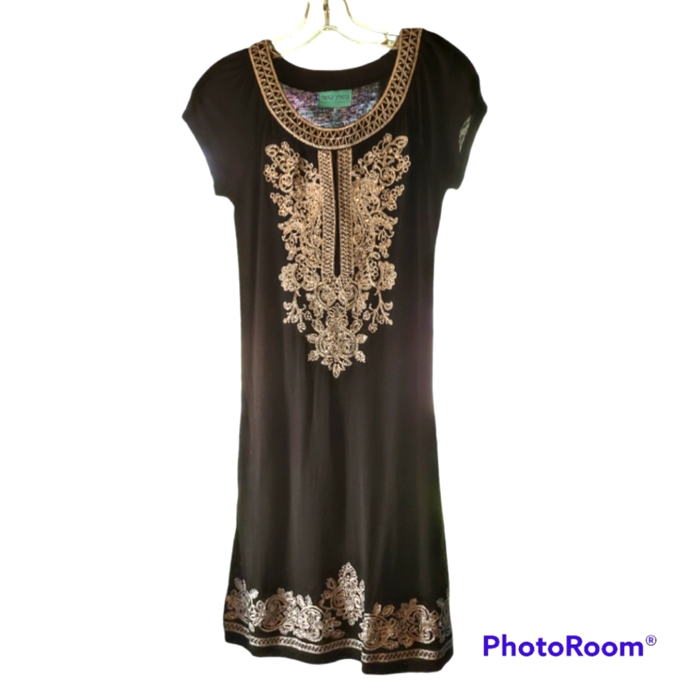 Truly Yours Black Mini Dress.  Size Small